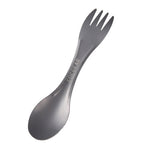 EDC Outdoor Mini Portable Lightweight Useful Titanium Alloy Camping Backpacking Cutlery Spork Fork Spoon New