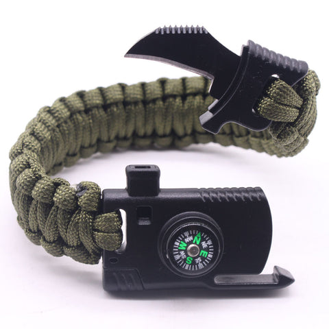 Multi Function Outdoor Survival Bracelet,
