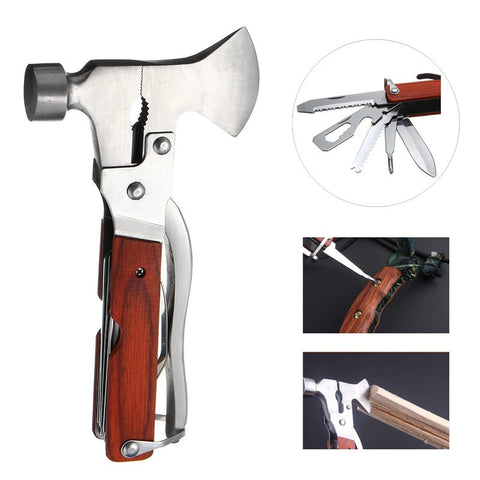 Outdoor Multifunction Hammer EDC Axe Knife