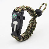 Multi-functional Outdoor Bracelet Camping Hiking Escape Tool Military Emergency Wrist Strap Wilderness Field Survival