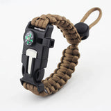 Multi-functional Outdoor Bracelet Camping Hiking Escape Tool Military Emergency Wrist Strap Wilderness Field Survival
