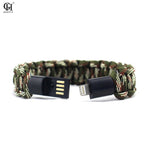 Survival Bracelet USB Fit IPhone iPad Outdoor Multifunction Charger