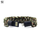 Survival Bracelet USB Fit IPhone iPad Outdoor Multifunction Charger