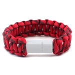 Survival Bracelet USB Fit IPhone iPad Outdoor Multifunction Charger
