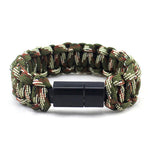 Survival Bracelet USB Fit IPhone iPad Outdoor Multifunction Charger