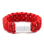 Survival Bracelet USB Fit IPhone iPad Outdoor Multifunction Charger